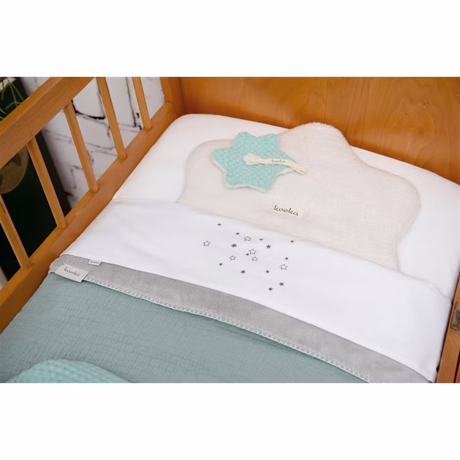 Koeka wieglaken stars - sapphire - Afbeelding 2