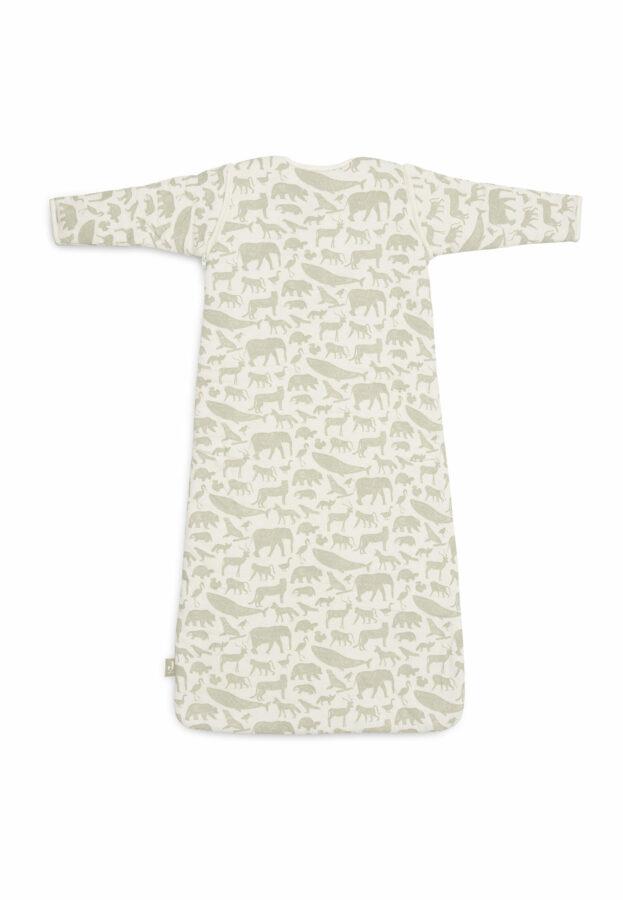 Jollein Baby Slaapzak Met Afritsbare Mouw Animals - Olive Green - 70 - Afbeelding 2