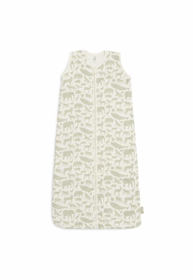 Jollein Baby Slaapzak Met Afritsbare Mouw Animals - Olive Green - 70 - Afbeelding 3