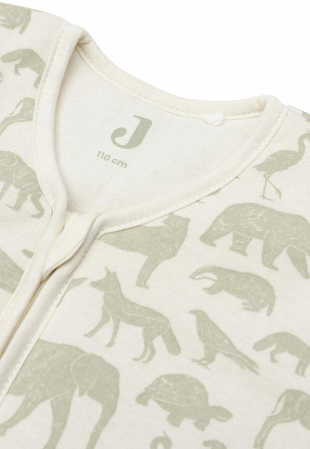 Jollein Baby Slaapzak Met Afritsbare Mouw Animals - Olive Green - 70 - Afbeelding 4