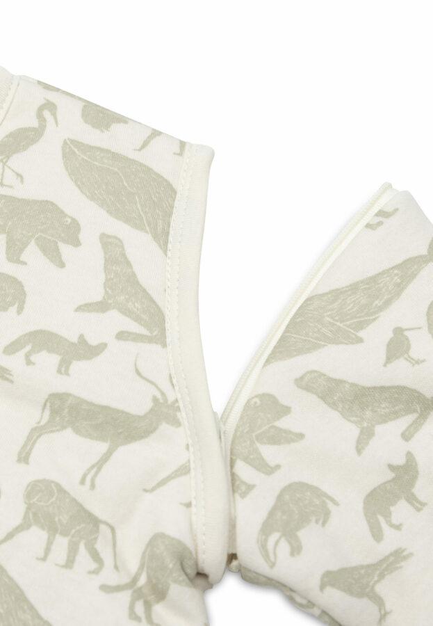 Jollein Baby Slaapzak Met Afritsbare Mouw Animals - Olive Green - 70 - Afbeelding 6