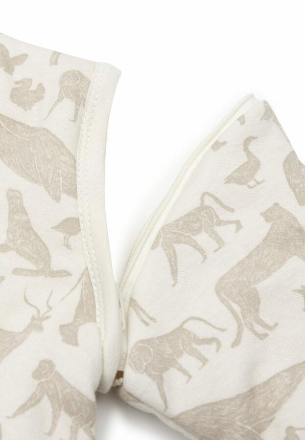 Jollein Baby Slaapzak Met Afritsbare Mouw Animals - Nougat - Afbeelding 5