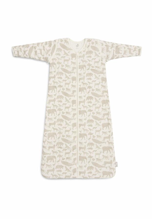 Jollein Baby Slaapzak Met Afritsbare Mouw Animals - Nougat