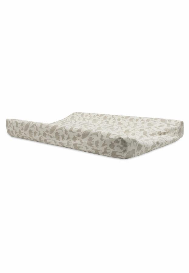 Jollein Aankleedkussenhoes Jersey 50x70cm - Animals - Nougat