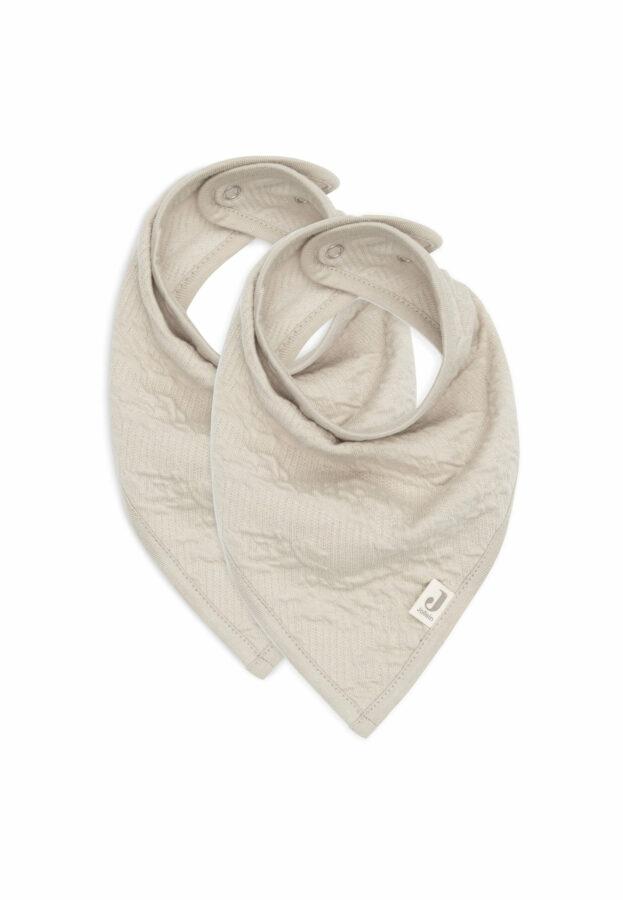Jollein Slab Bandana Soft Waves - Nougat - 2 Stuks
