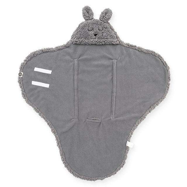 Jollein Wikkeldeken Bunny - storm grey - Afbeelding 5
