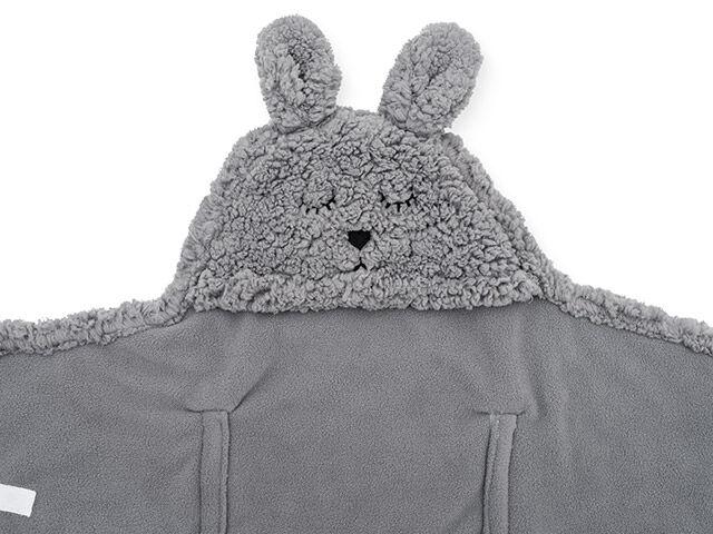 Jollein Wikkeldeken Bunny - storm grey - Afbeelding 2