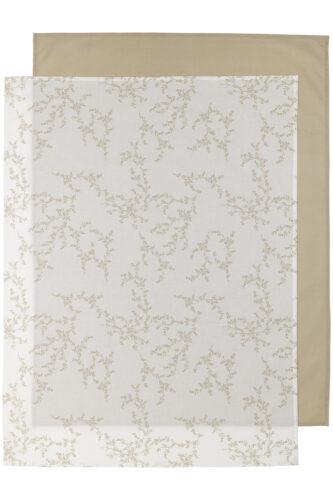 Meyco laken 2-pack branches - sand/uni sand