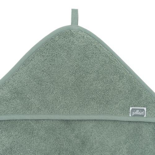 Jollein Badcape badstof 75x75cm - ash green - Afbeelding 2