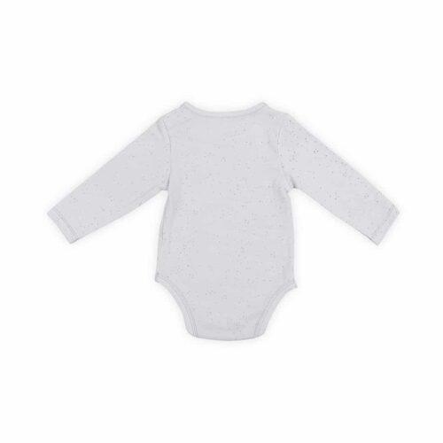 Jollein romper lange mouw - Mini dots - Soft Grey - 62/68 - Afbeelding 2