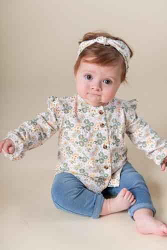 Bess haarband met vintage flowers 231061-016 - Afbeelding 2
