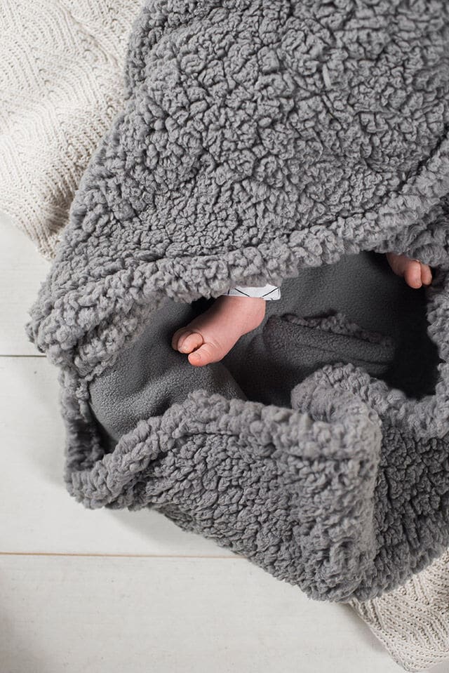 Jollein Wikkeldeken Bunny - storm grey - Afbeelding 3