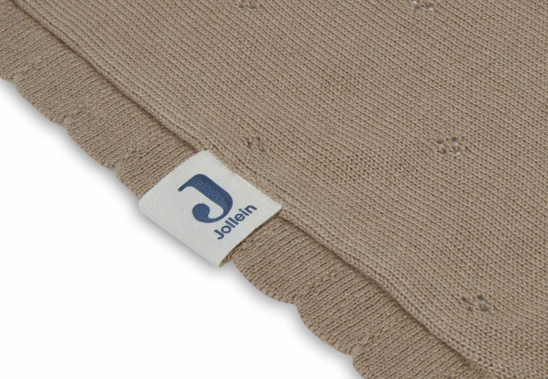 Jollein Deken Pointelle - Biscuit - Afbeelding 3