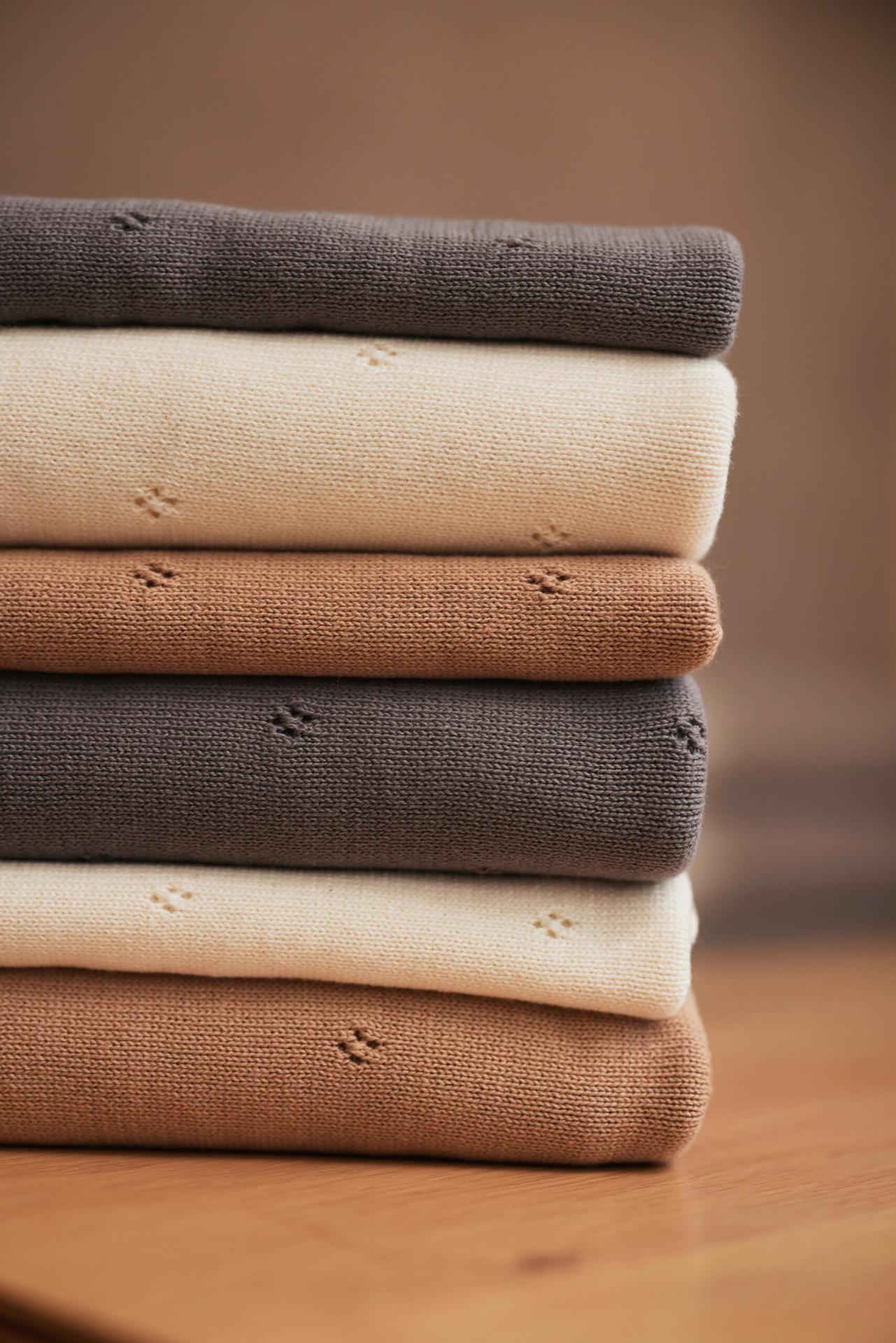 Jollein Deken Pointelle - Biscuit - Afbeelding 7