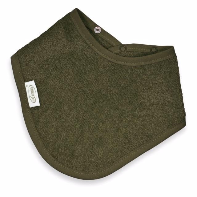 Funnies bandana mini slab badstof uni - forest green