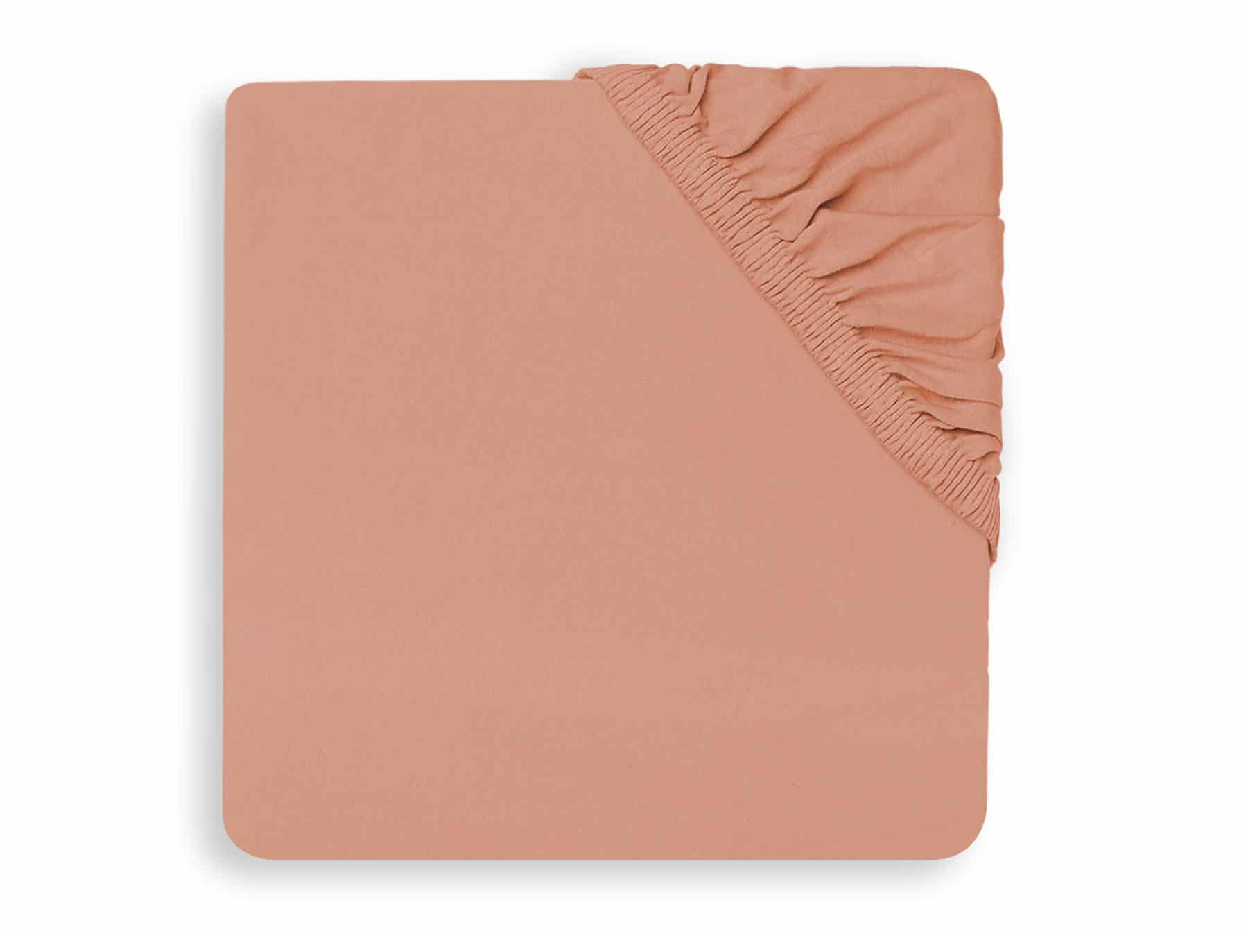 Jollein hoeslaken jersey - rosewood (verpakking stuk)