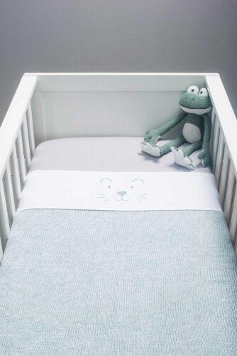 Jollein wieglaken little lion - stone green - Afbeelding 2