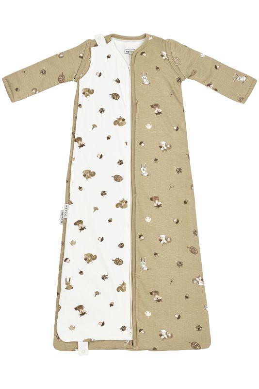 Meyco 4 Seizoenen slaapzak baby (6-30mnd) - forest animals sand (0.5-3.0 tog)