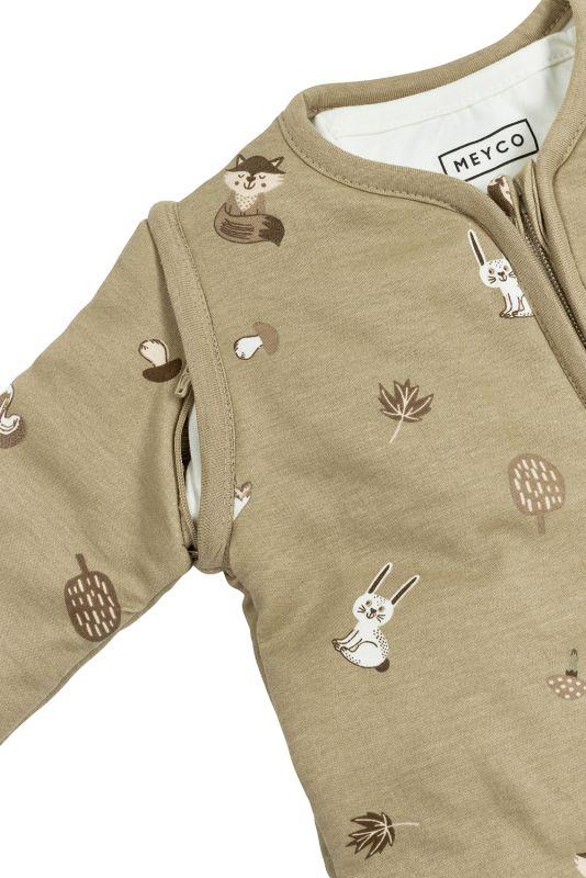 Meyco 4 Seizoenen slaapzak baby (6-30mnd) - forest animals sand (0.5-3.0 tog) - Afbeelding 4