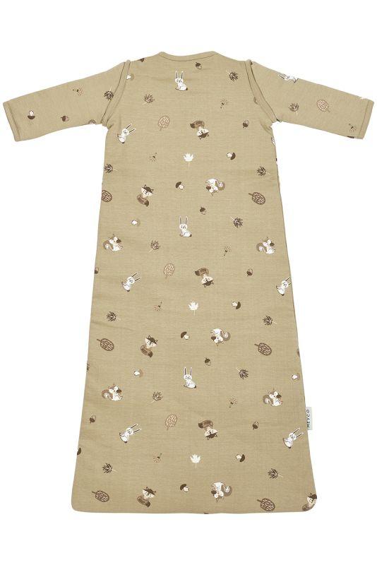 Meyco slaapzak met afritsbare mouw - forest animal (2.5 tog) - sand - Afbeelding 3