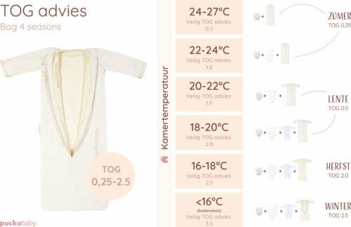 Puckababy The Bag 4 Seasons baby slaapzak (6-30mnd) - Olive - Afbeelding 4