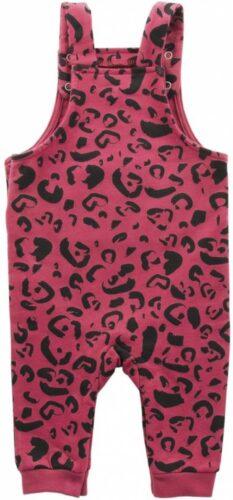 Jollein Salopette Leopard - maroon red - 74/80 - Afbeelding 2