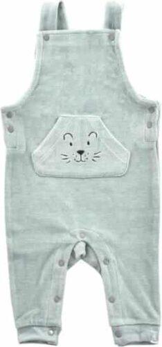 Jollein Salopette velour - grey - 74/80