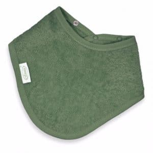 Funnies bandana mini slab badstof uni - stone green