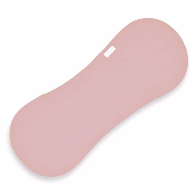 Funnies spuugdoek badstof (schouder) uni line - blush / baby pink