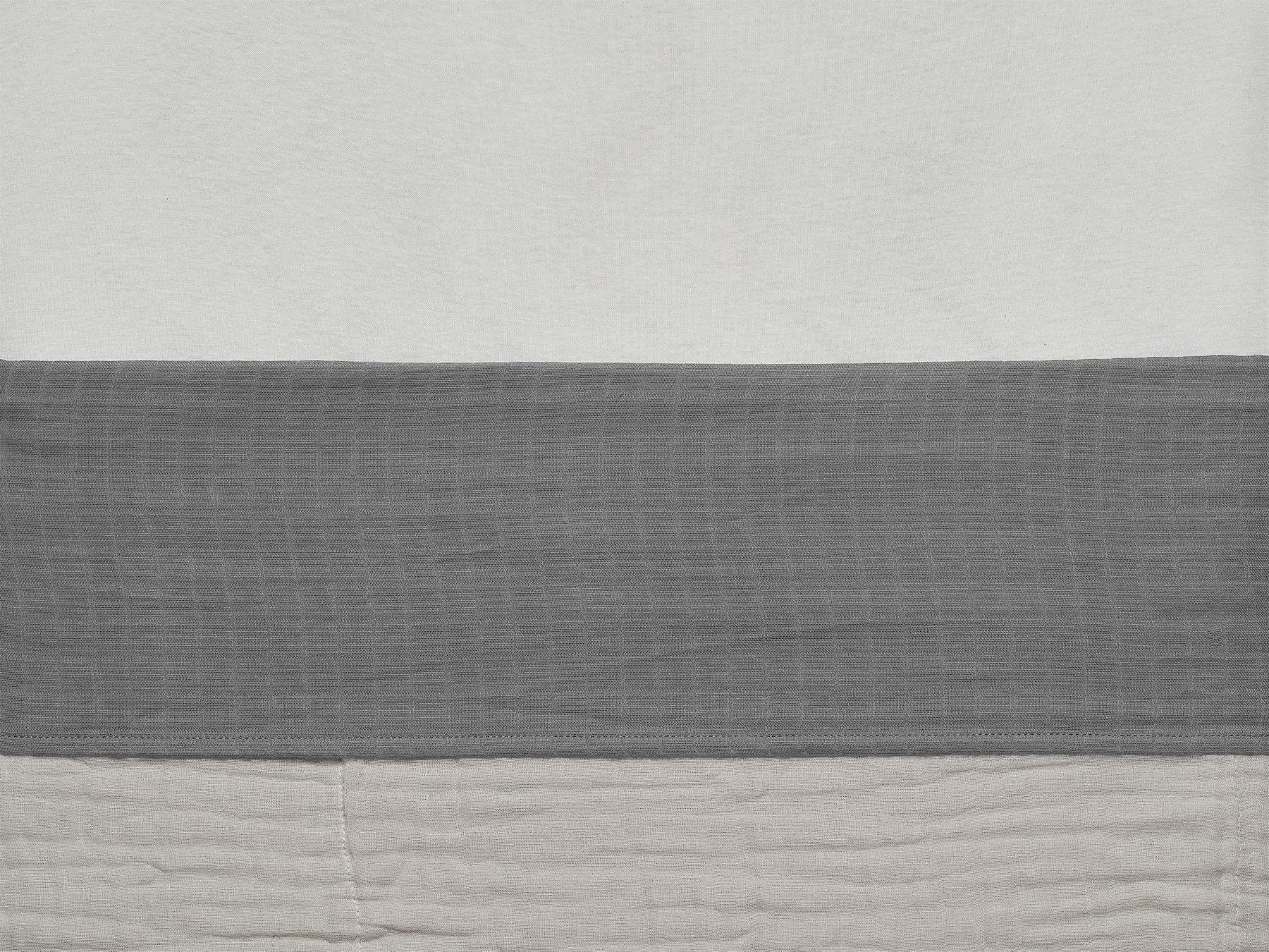 Jollein laken cotton wrinkled - storm grey