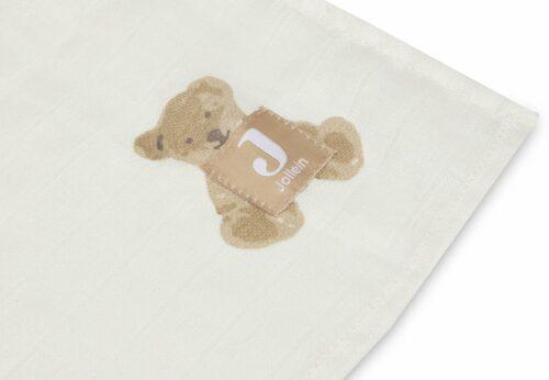 Jollein multidoek large 115x115cm - Teddy Bear (2 Stuks) - Afbeelding 3
