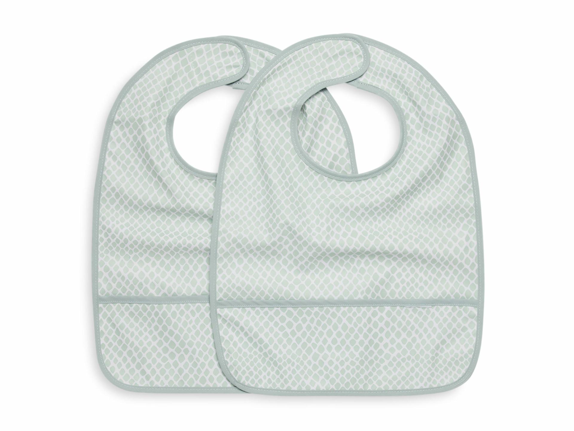 Jollein Slab Waterproof Snake - Soft Green - 2 Stuks