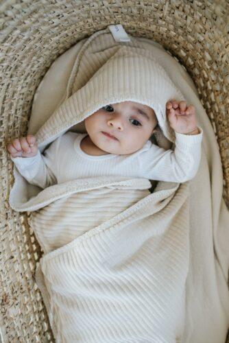 Koeka omslagdoek teddy vik - sand - Afbeelding 3