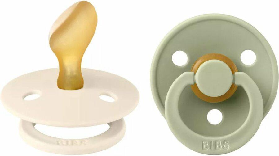 Bibs - Fopspeen - Colour - Anatomisch - Ivory/Sage Size 2 (2 stuks) - Afbeelding 4