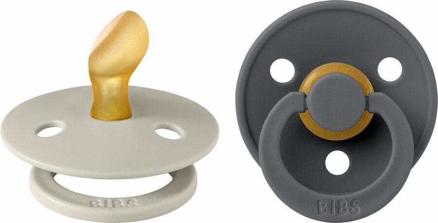 Bibs - Fopspeen - Colour Anatomisch - Sand/Iron Size 1 (2 stuks)