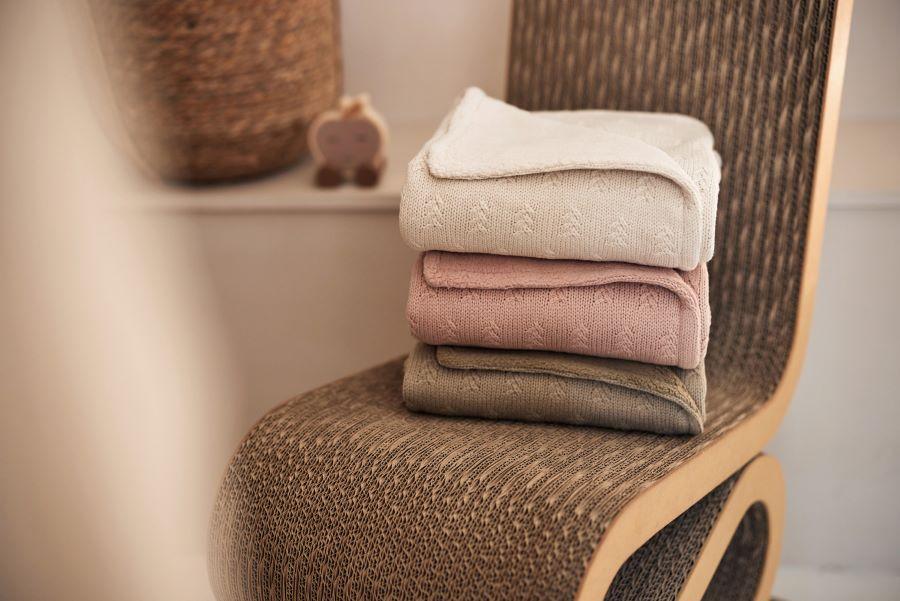 Jollein Deken Grain Knit - Oatmeal - Afbeelding 6