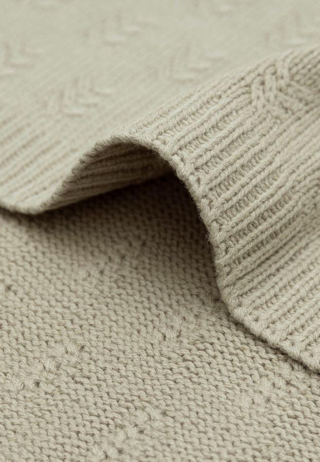 Jollein Deken Grain Knit -Olive Green - Afbeelding 2