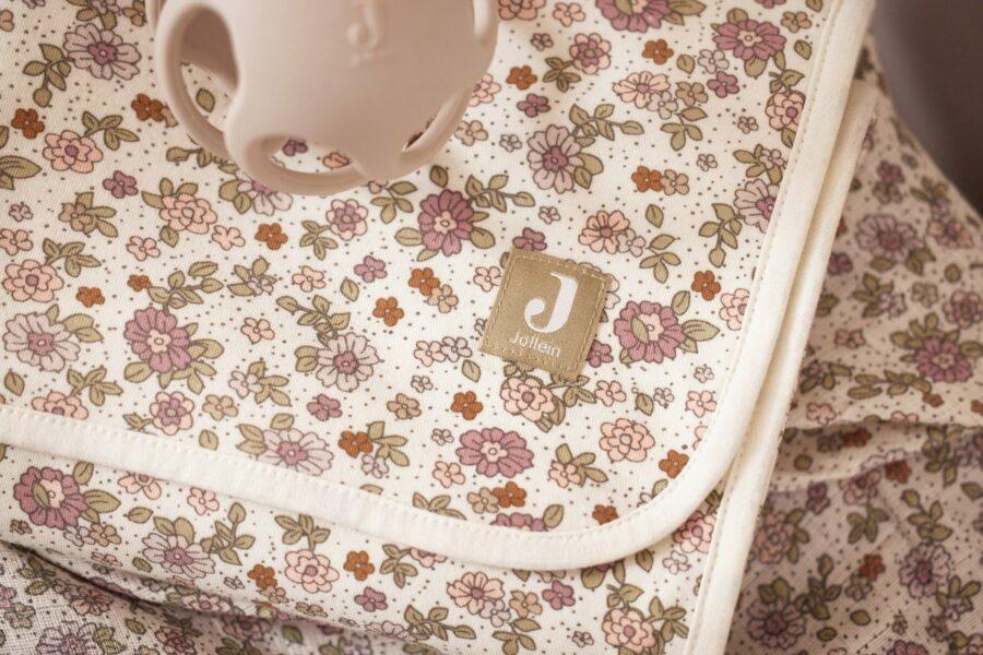 Jollein Deken wieg Retro flowers - Afbeelding 3