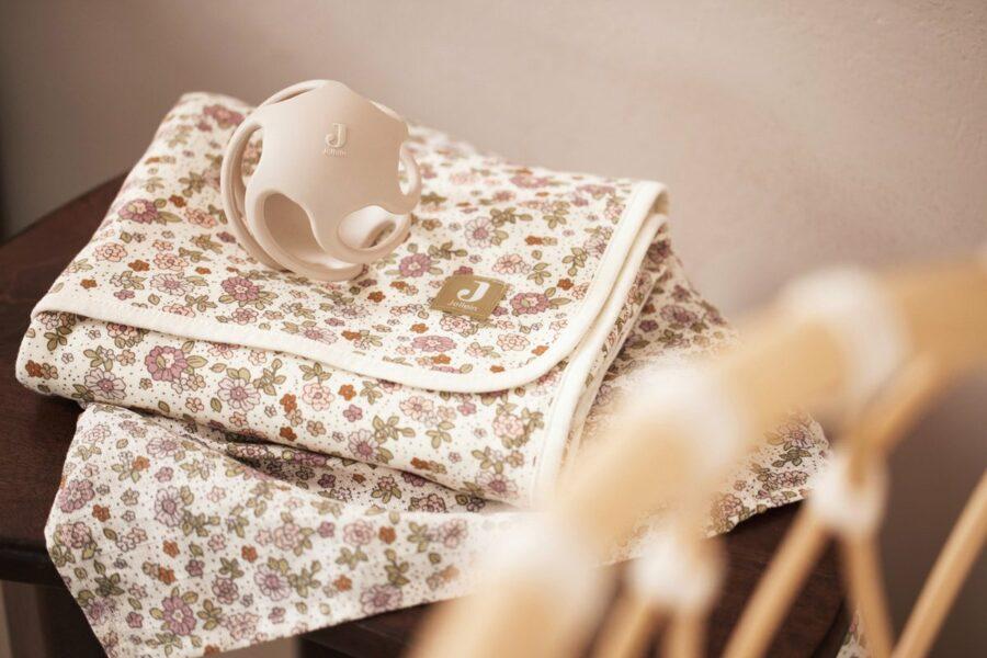Jollein Deken wieg Retro flowers - Afbeelding 4