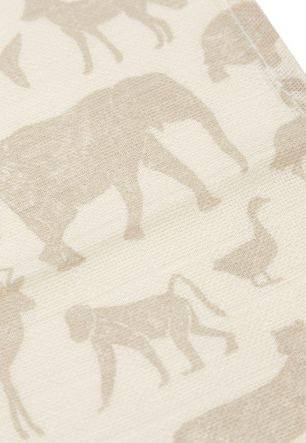 Jollein Hydrofiele Doek Large 115x115cm - animals - nougat (2 Stuks) - Afbeelding 4
