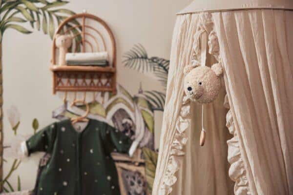 Jollein Sluier met ruffle vintage 155cm - nougat - Afbeelding 3