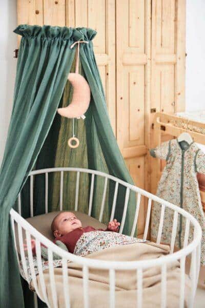 Jollein Sluier vintage 155cm - ash green - Afbeelding 3