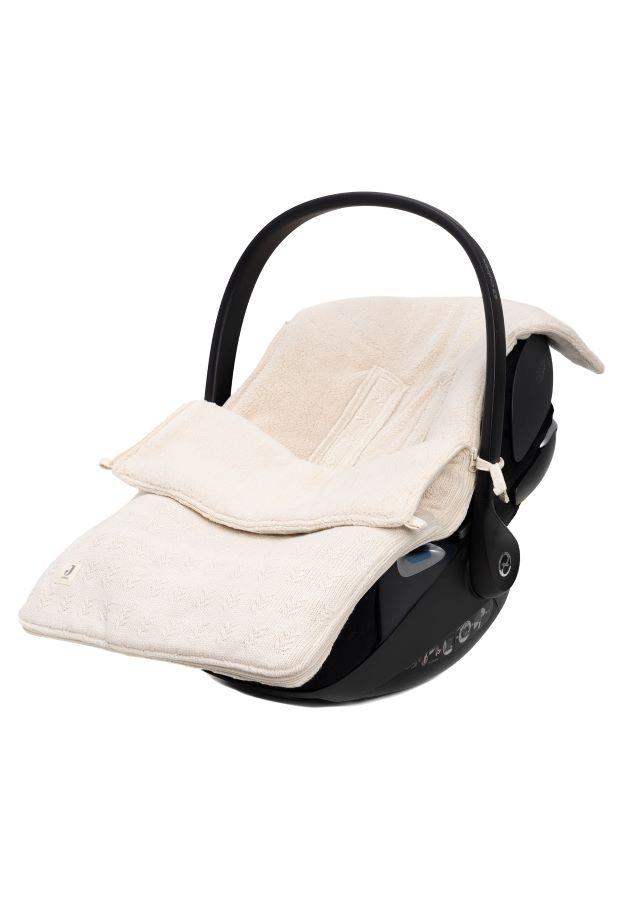 Jollein Voetenzak voor Autostoel Kinderwagen Grain Knit - Oatmeal