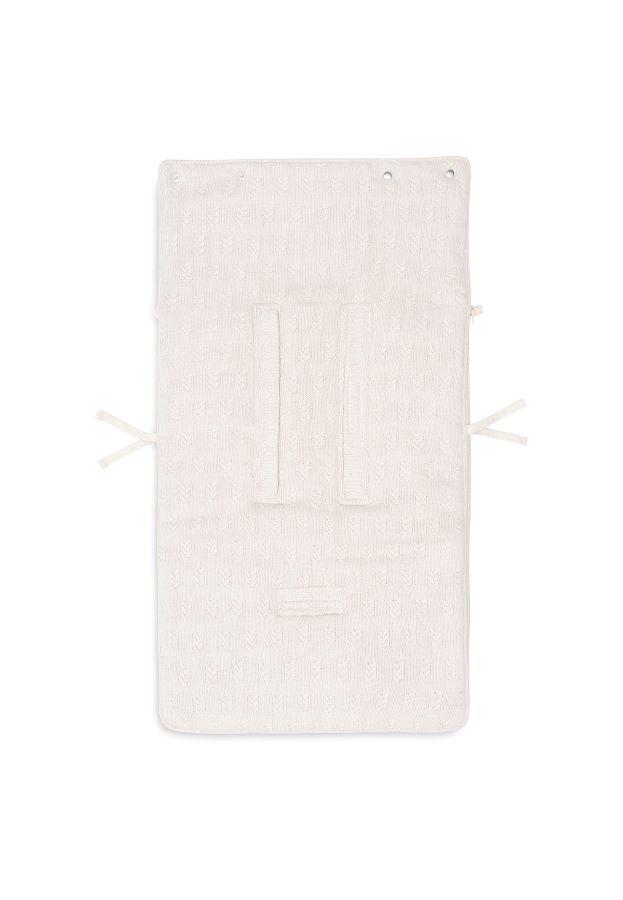 Jollein Voetenzak voor Autostoel Kinderwagen Grain Knit - Oatmeal - Afbeelding 3