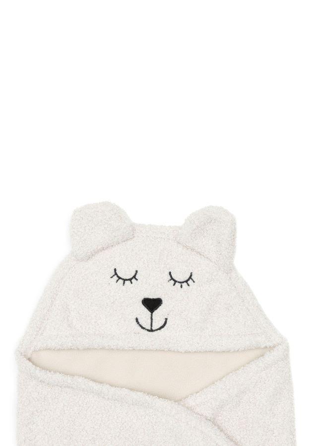 Jollein Wikkeldeken Bear Boucle - oatmeal - Afbeelding 4