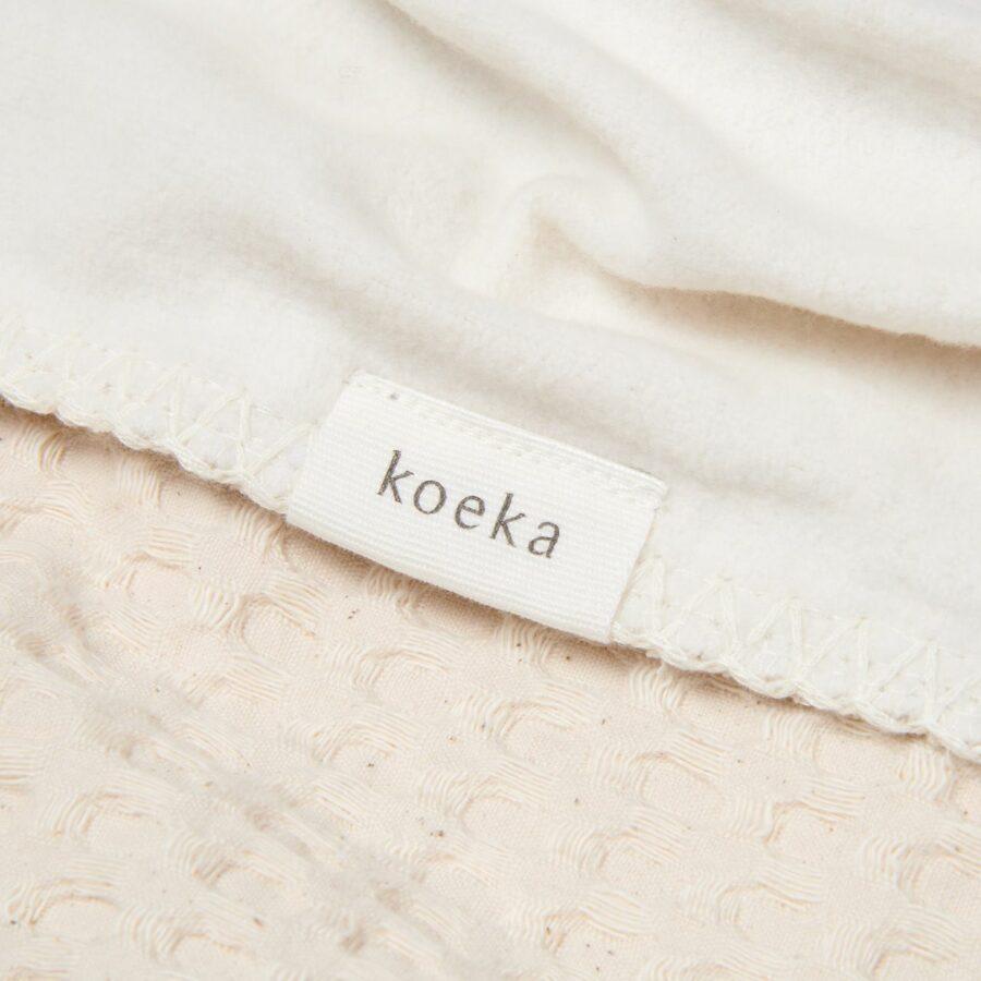 Koeka deken cotton fleece wafel amsterdam - natural - Afbeelding 3