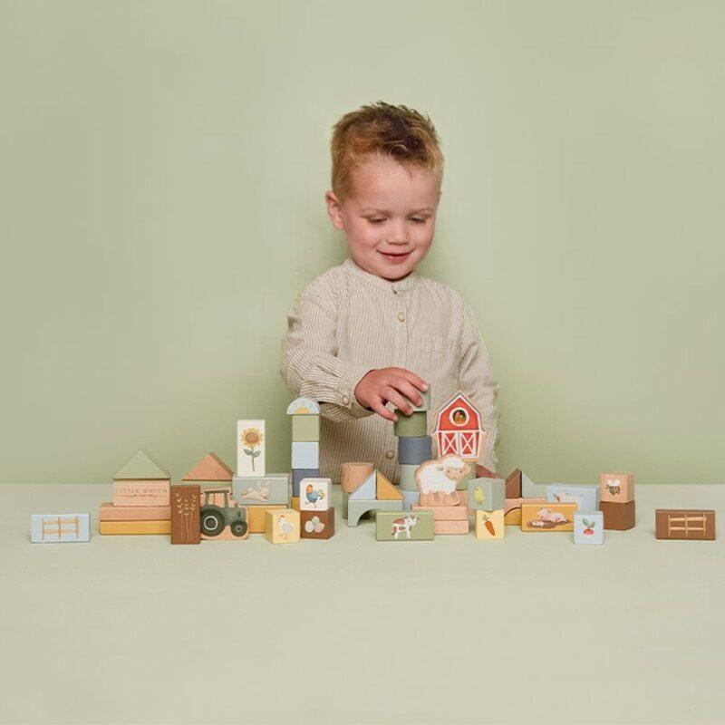 Little Dutch Bouwblokken Little Farm - LD7145 - Afbeelding 3