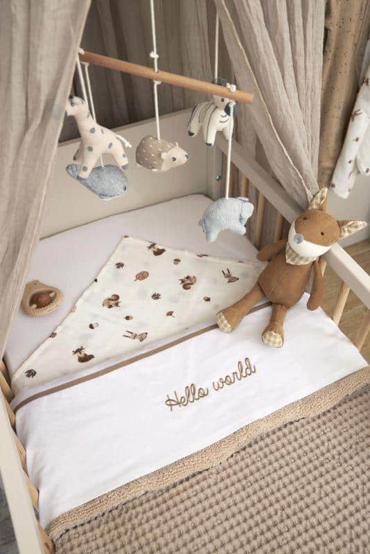 Meyco hydrofiele luiers 3-pack forest animal - multi toffee - Afbeelding 2