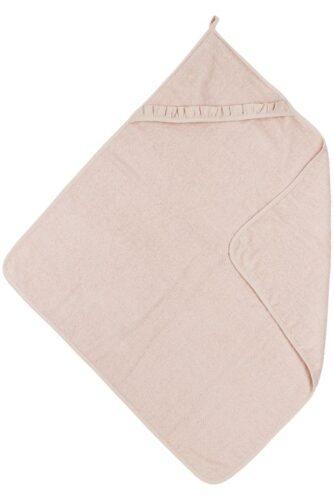 Meyco badcape badstof Ruffle- soft pink - 80x80cm
