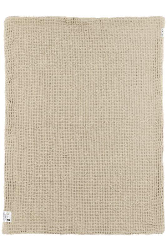 Meyco deken wafel teddy - sand - Afbeelding 2